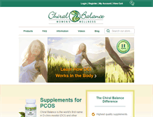 Tablet Screenshot of chiralbalance.com